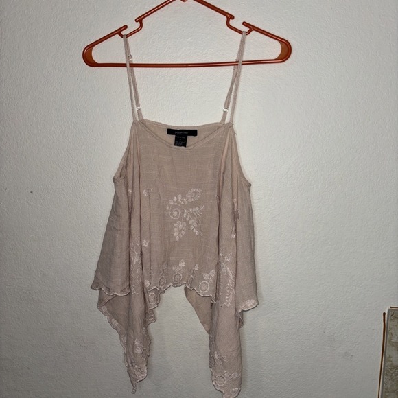 Paper Tee Boho Pink Crop Top Size Medium - Picture 2 of 6